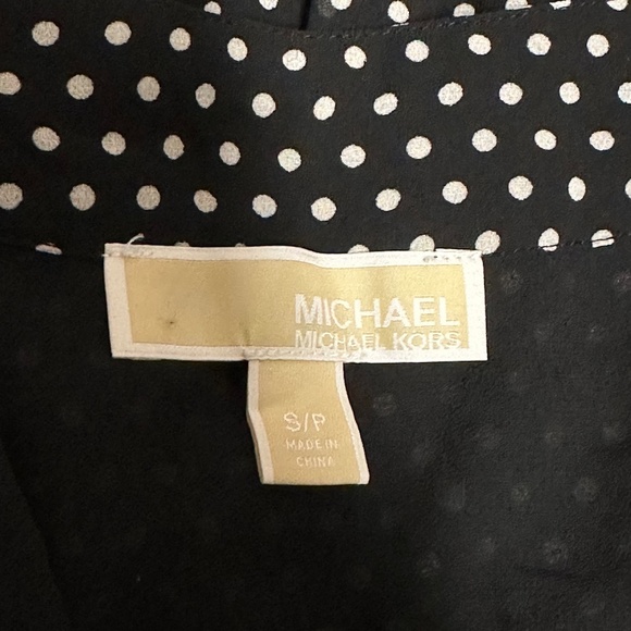 MICHAEL Michael Kors: Women's Polka Dot Maxi Dress with 3 Ruffle Tiers, Double L - Picture 4 of 4